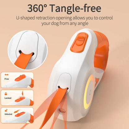 automatic leash with light