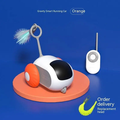 orange best cat toys for smart cats