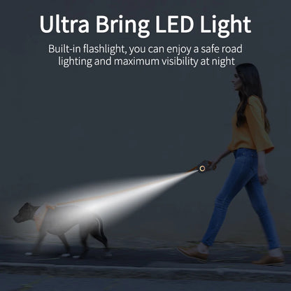 automatic leash with light